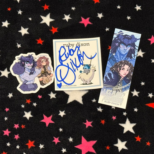 Ice Planet Barbarians by Ruby Dixon, signed bookplate, paperback
