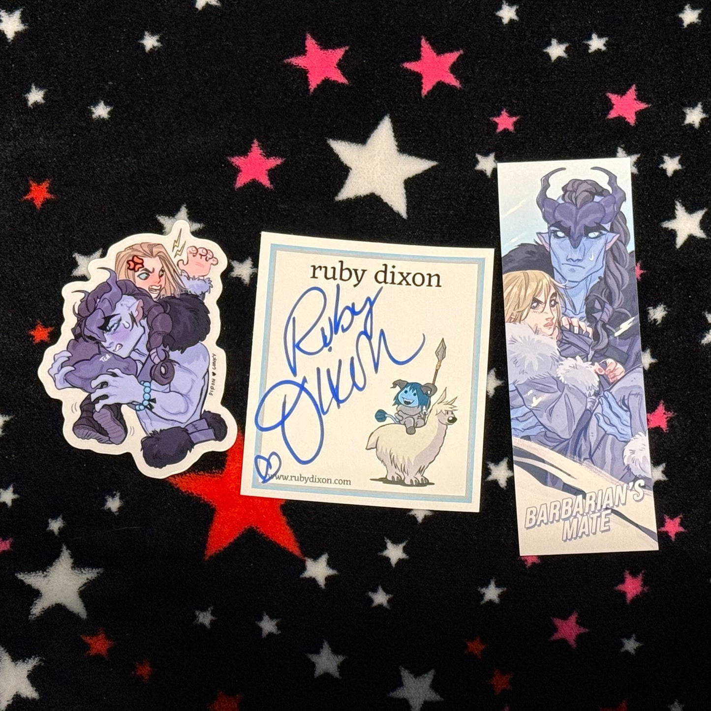 Barbarian's Mate by Ruby Dixon, signed bookplate, paperback