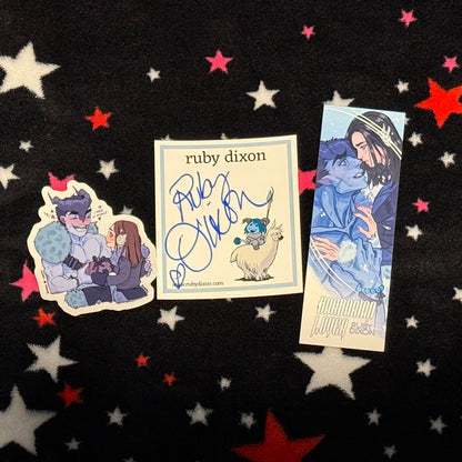 Barbarian Lover by Ruby Dixon, signed bookplate, paperback