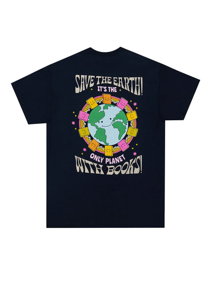 Only Planet with Books t-shirt