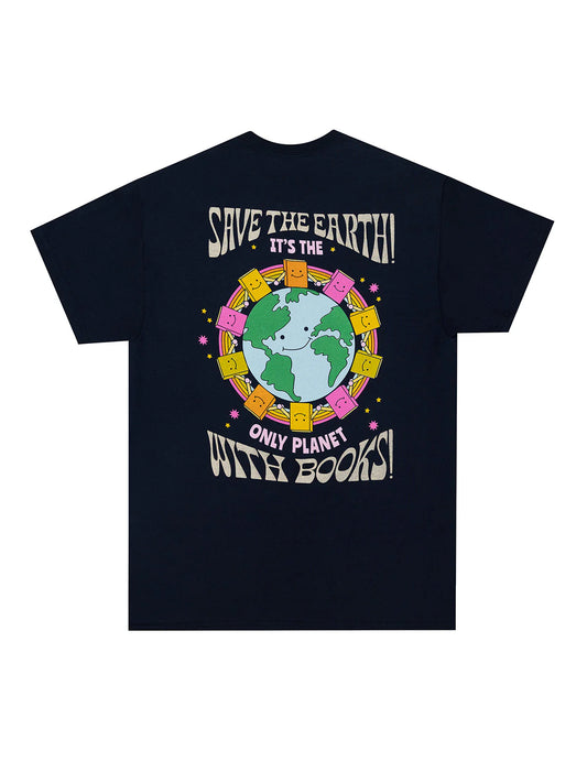Only Planet with Books t-shirt