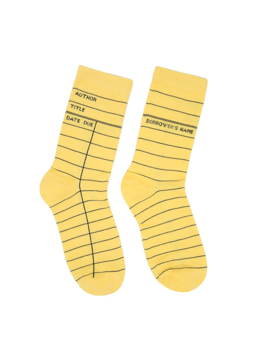 Library Card Yellow socks