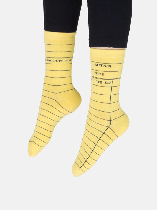 Library Card Yellow socks