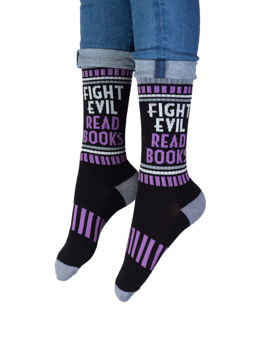 Fight Evil, Read Books socks