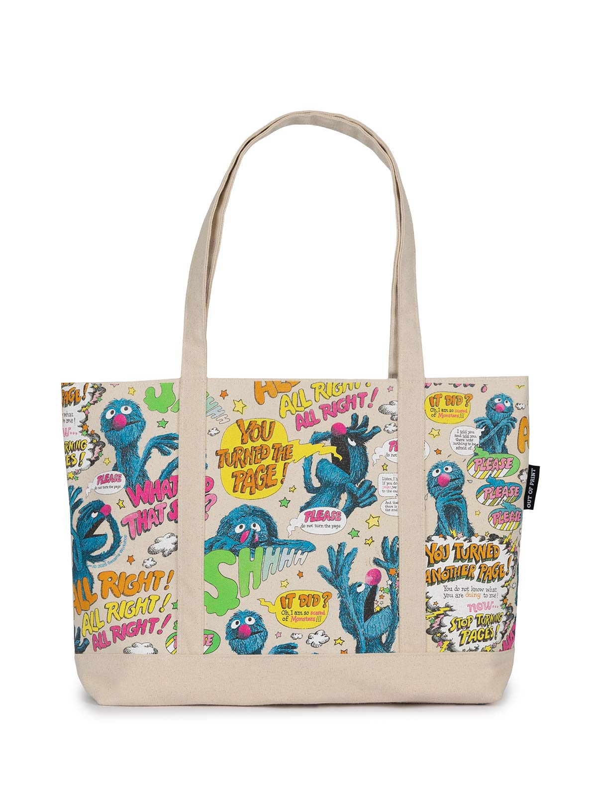Sesame Street: The Monster at the End of this Book large zippered tote