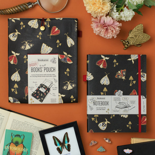 Bookaroo: Books & Stuff Pouch: Dark Moth