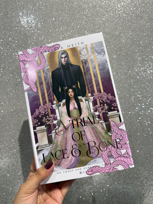 A Trial of Lace and Bone by Kalista Neith (Deluxe Hardcover Special Edition) (Signed) (Light Cover)
