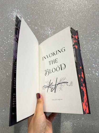 Invoking the Blood by Kalista Neith (Deluxe Special Edition Hardcover) (Purple Edition) (Signed)