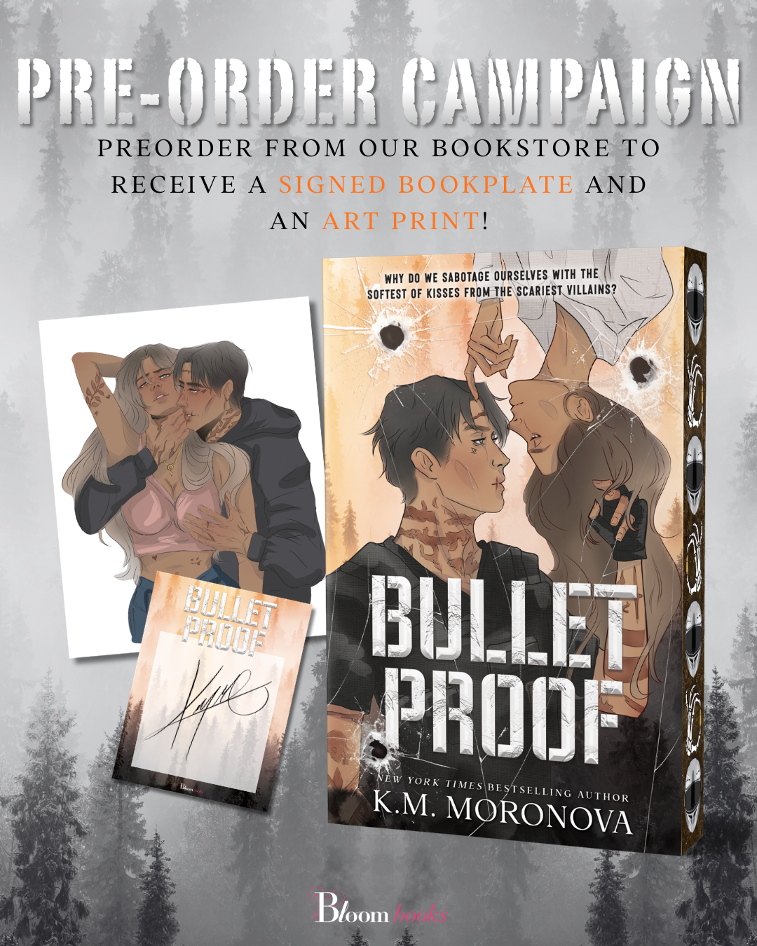 (PREORDER) Bulletproof by K.M. Moronova (Deluxe Edition) (Signed Bookplate)
