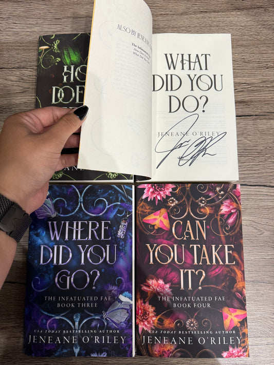 The Infatuated Fae series by Jeneane O'Riley (Signed)