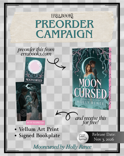 (PREORDER) Mooncursed by Holly Renee (Deluxe Edition) (Signed Bookplate)
