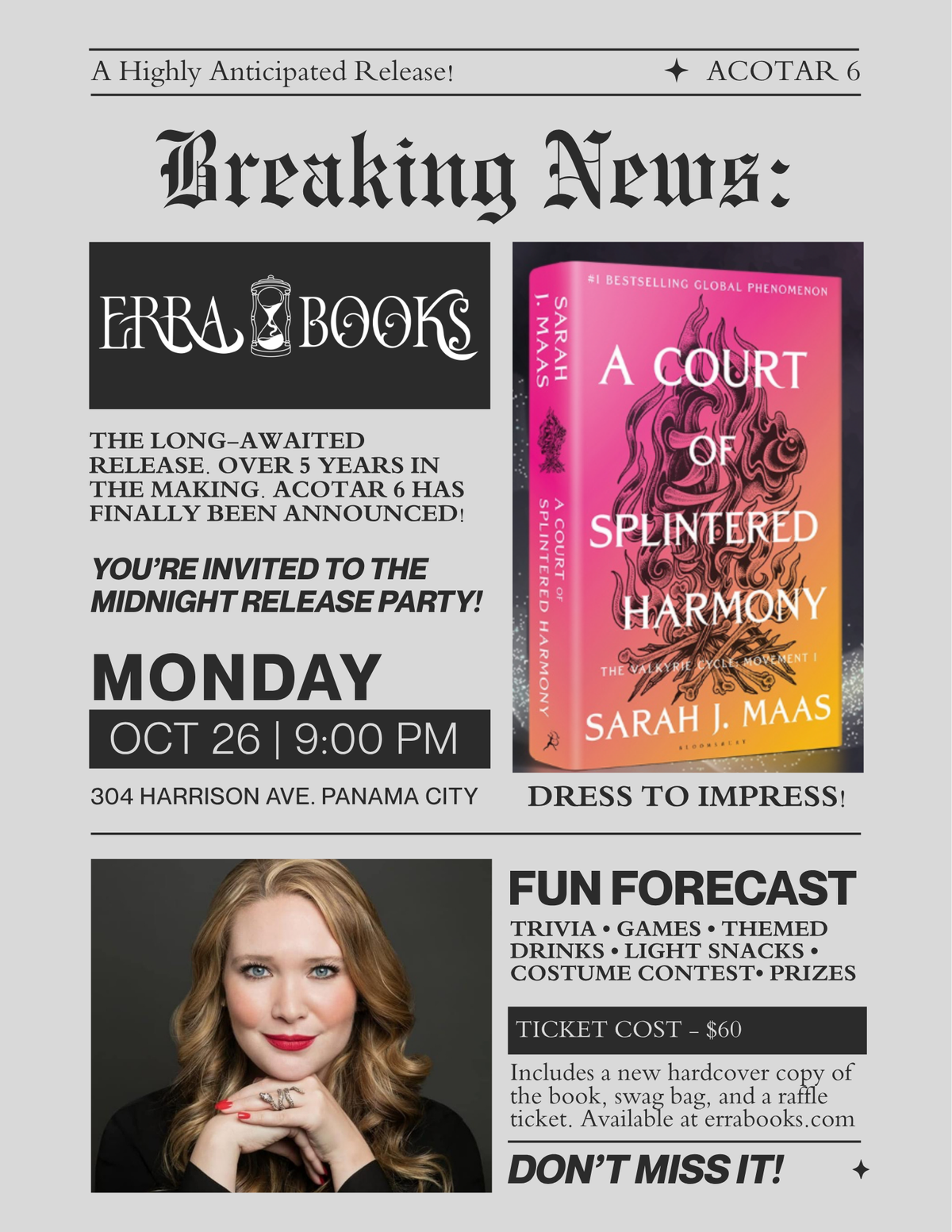ACOTAR 6 MIDNIGHT RELEASE PARTY