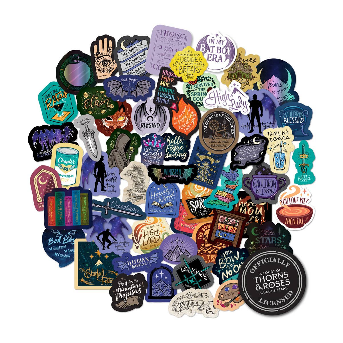 A Court of Thorns and Roses Decals (60-Pack)