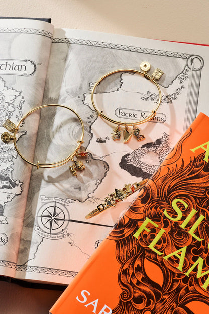 ACOTAR Silver Flames Dread Trove Tension Bangle: Gold
