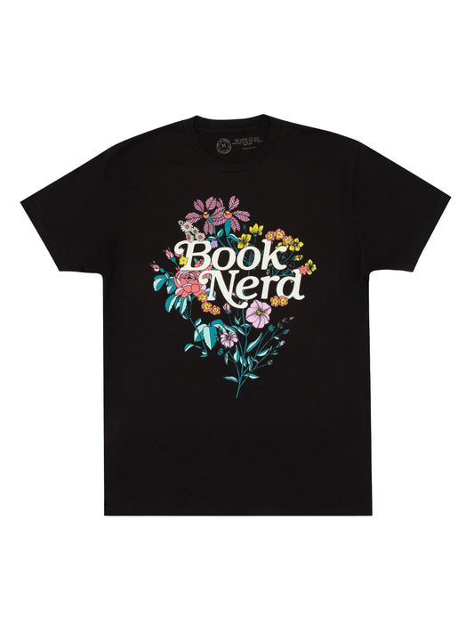 Book Nerd Floral t-shirt