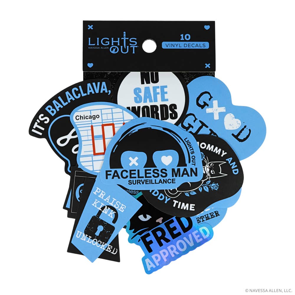 (10-Pack) Lights Out Decals