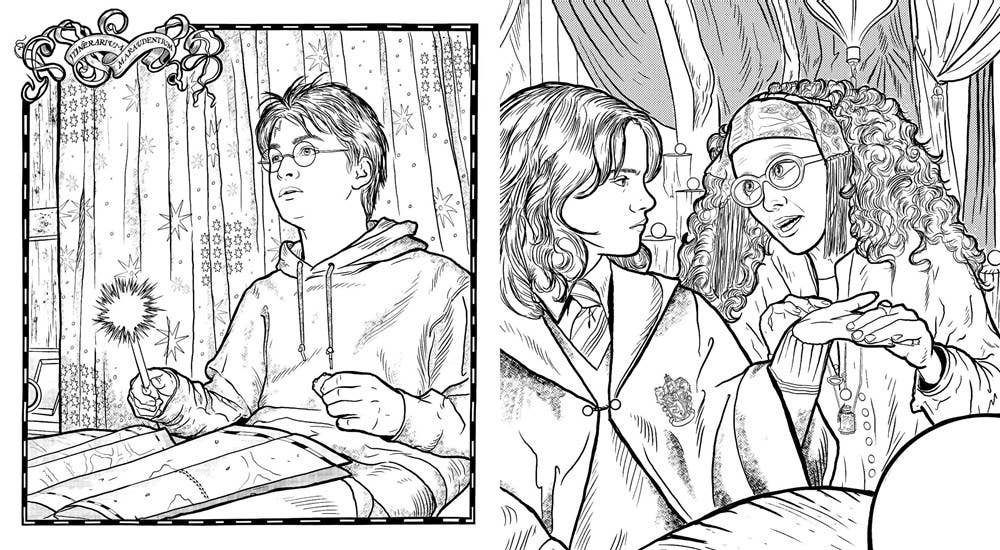 Harry Potter: Coloring Wizardry Coloring Book