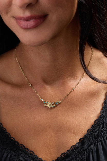 ACOTAR Frost and Starlight Flower Necklace: Gold