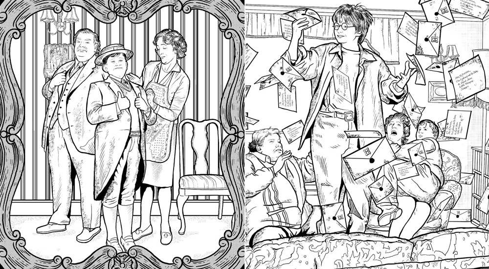 Harry Potter: Coloring Wizardry Coloring Book