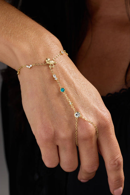 ACOTAR Mist and Fury Bird Hand Chain: Gold