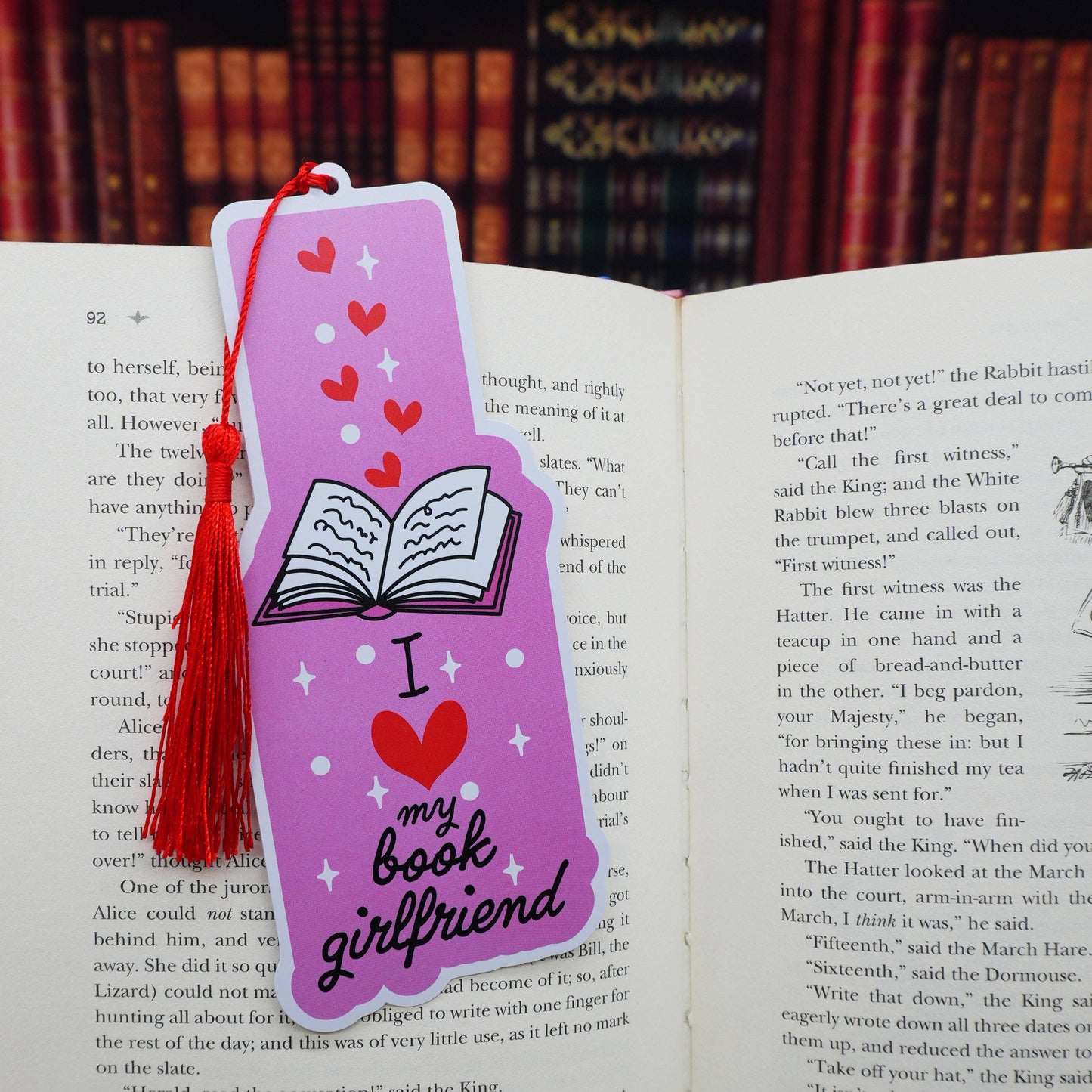 “I Love My Book Girlfriend” Bookmark 