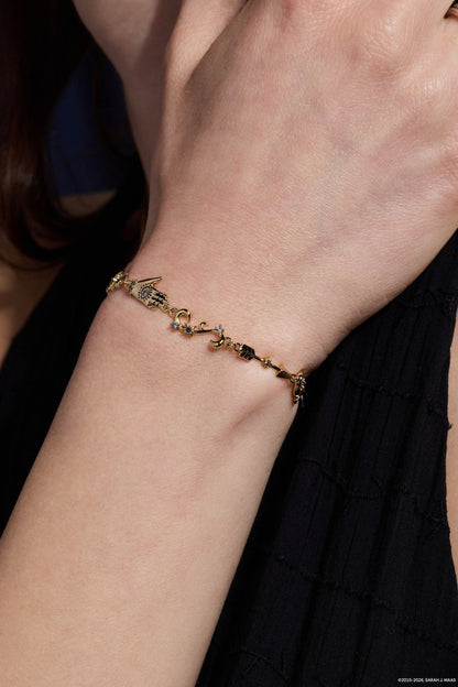 A Court of Thorns and Roses Feyre Archeron Linear Bracelet: Gold