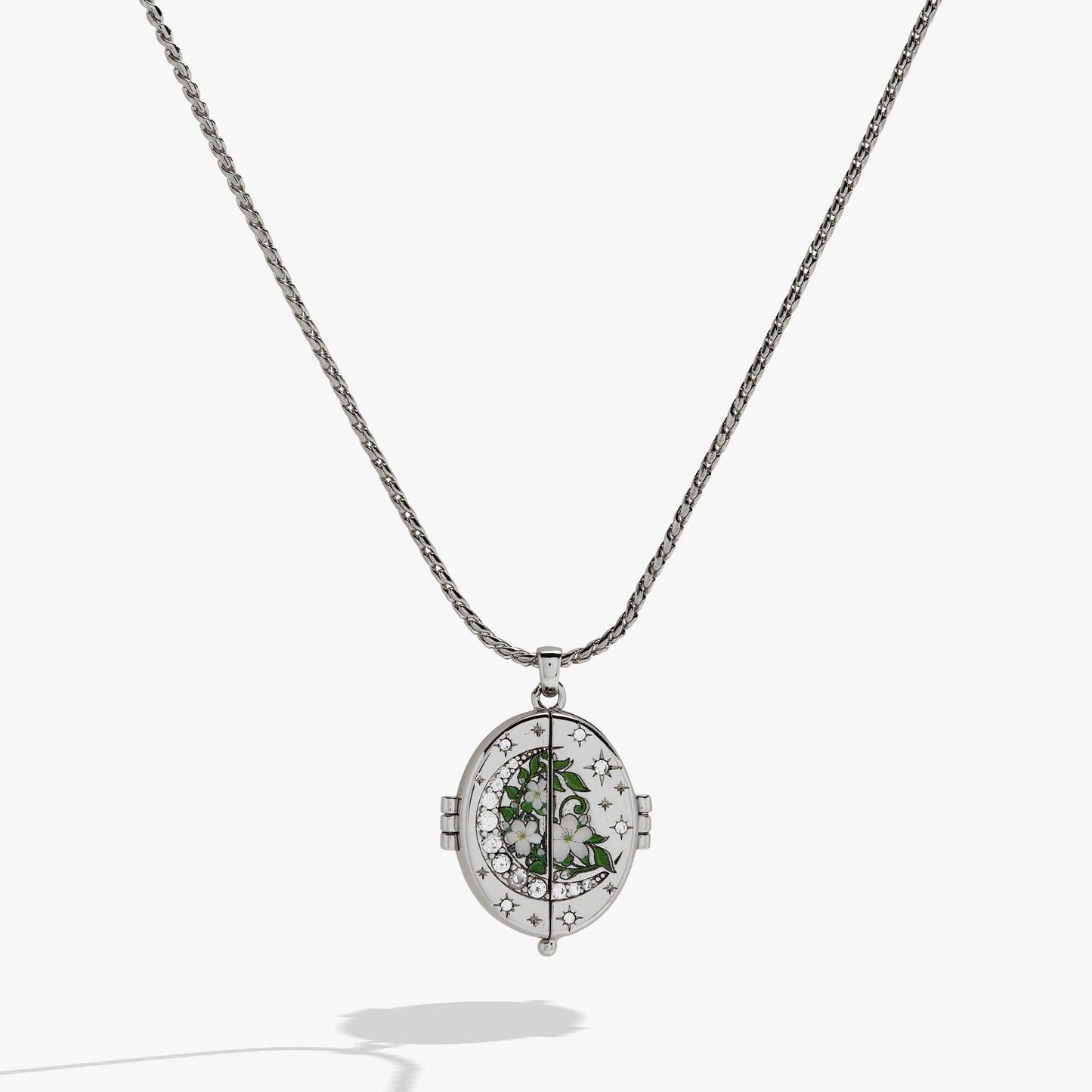 A Court of Thorns and Roses "There You Are" Locket Necklace: Silver