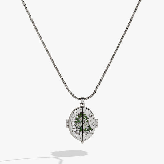 A Court of Thorns and Roses "There You Are" Locket Necklace: Silver