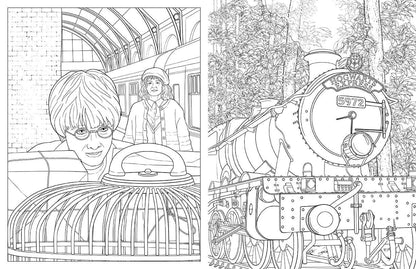 Harry Potter: Travels Through the Wizarding World Coloring Book