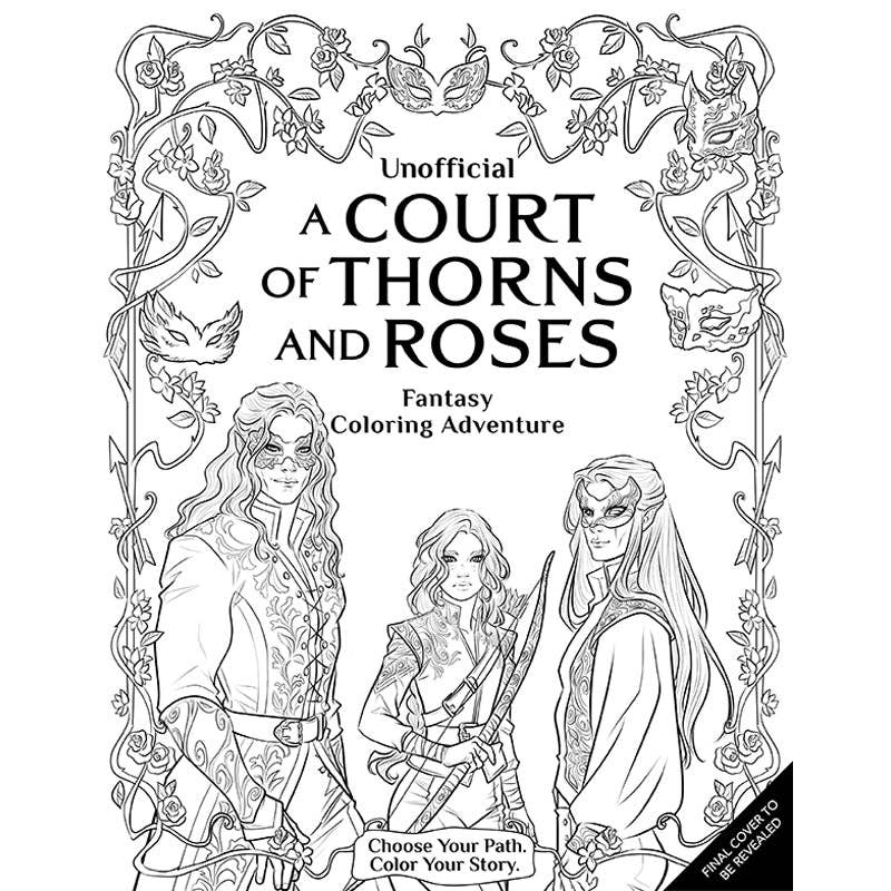 Masks and Magic: A Faerie Romantasy Coloring Book