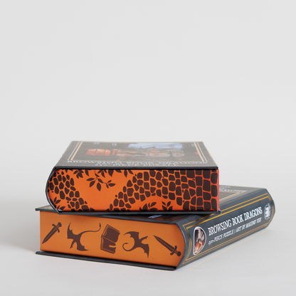 Browsing Book Dragons Keepsake Puzzle