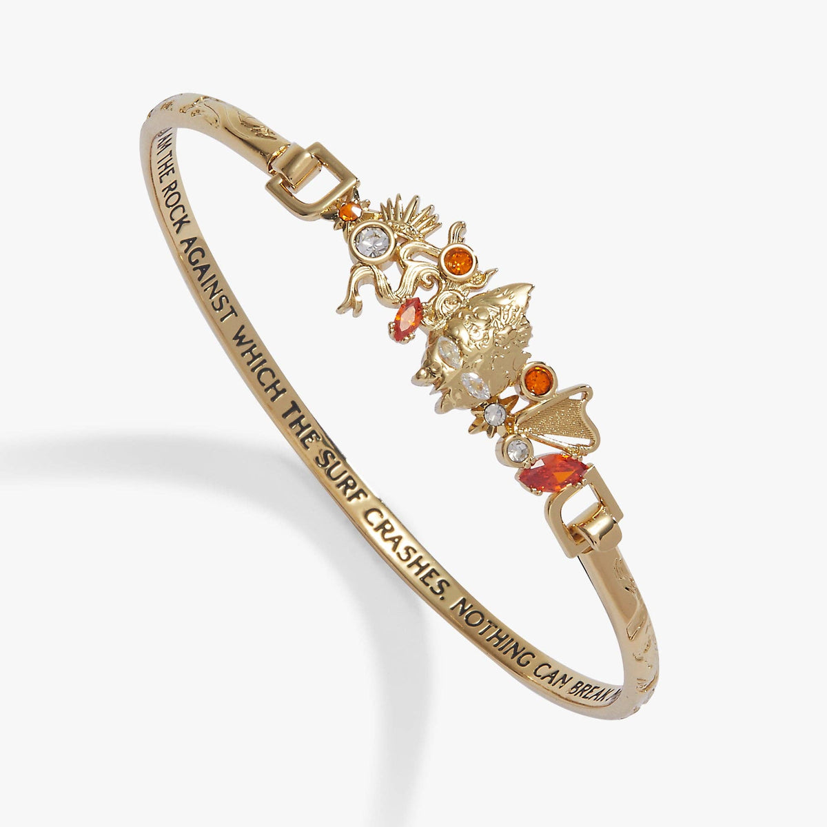 ACOTAR Silver Flames Dread Trove Tension Bangle: Gold