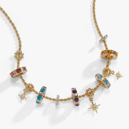 A Court of Thorns and Roses Book Acronym Bead Necklace: Gold