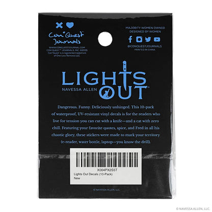 (10-Pack) Lights Out Decals