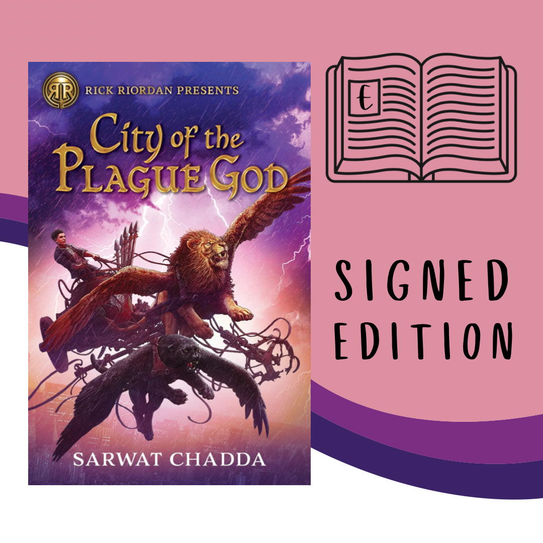 City of the Plague God by Sarwat Chanda, signed